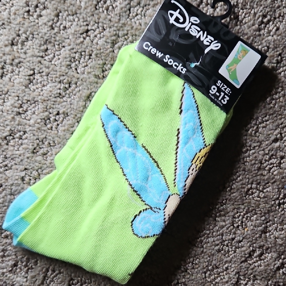 Disney Tinker Bell Crew Socks
